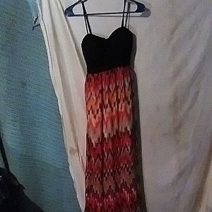 Backless maxi summer dress  size M